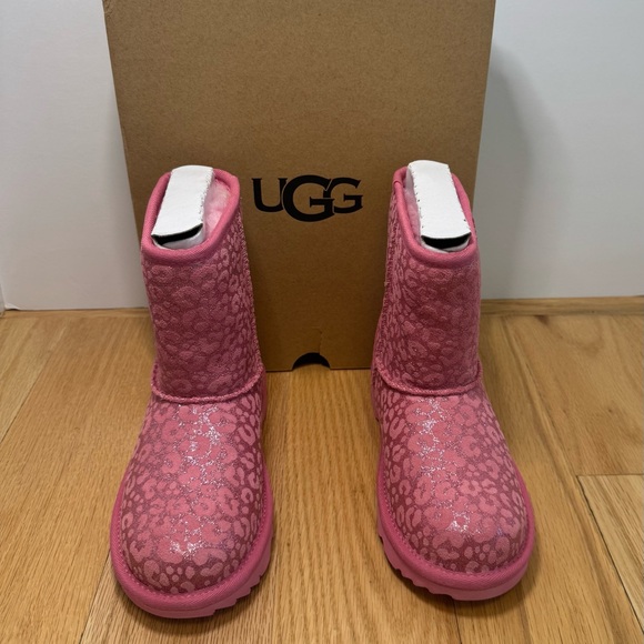 UGG Kids Glittery Pink Boots - Picture 1 of 12
